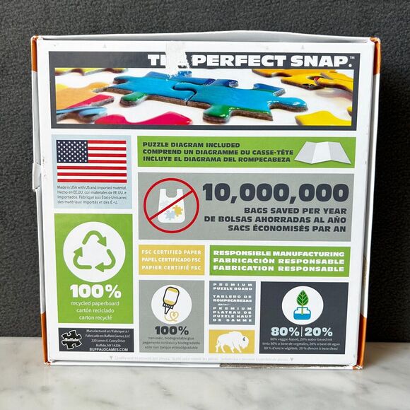 Charles Wysocki Ice Cream and Hopscotch 300 Large Pieces Buffalo Puzzle-Complete - Picture 9 of 9